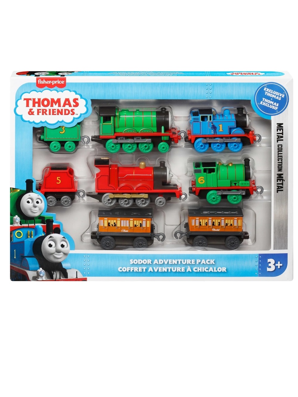 Thomas & Friends Sodor Adventure Multipack 4 Toy Train Engines & 2 Cargo Cars
